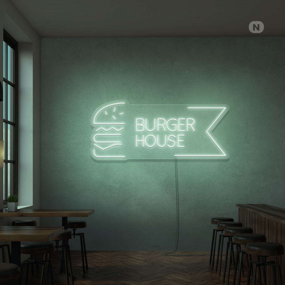 Neonskilt Burger House