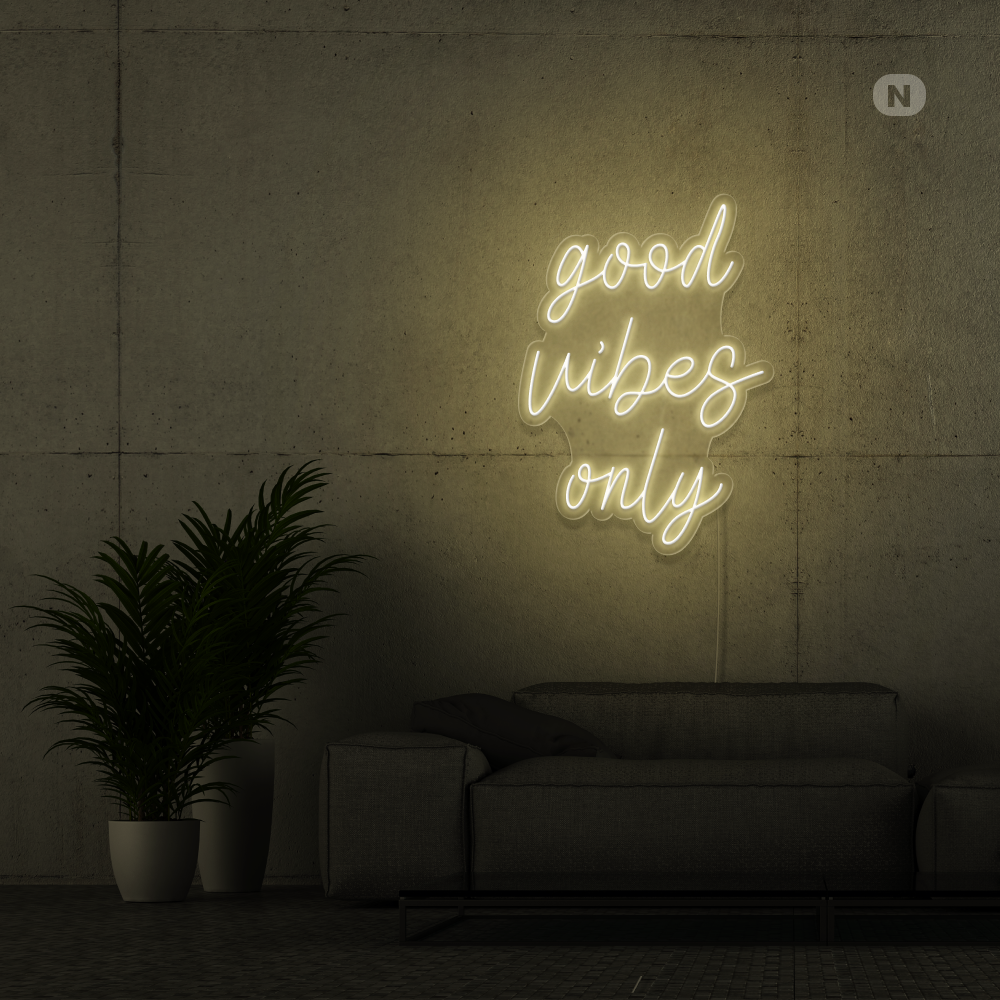 Neonskilt Good Vibes Only