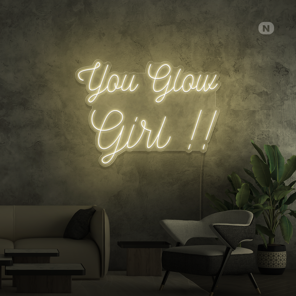 Neonskilt You Glow Girl