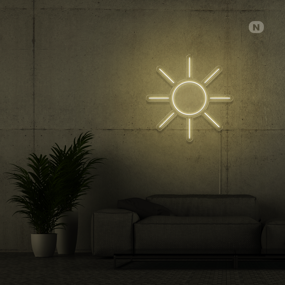 Neonskilt sol