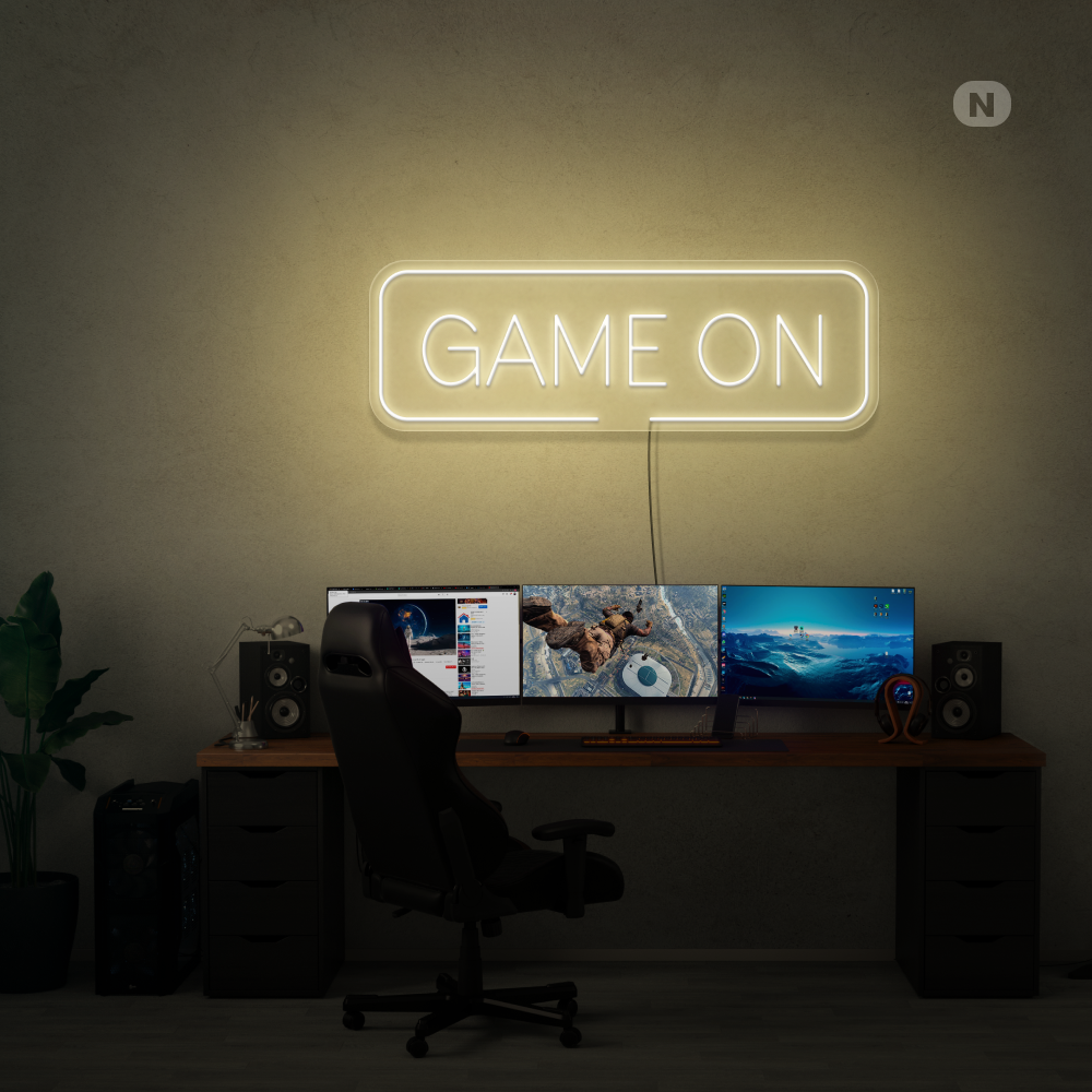 Neonskilt Game On