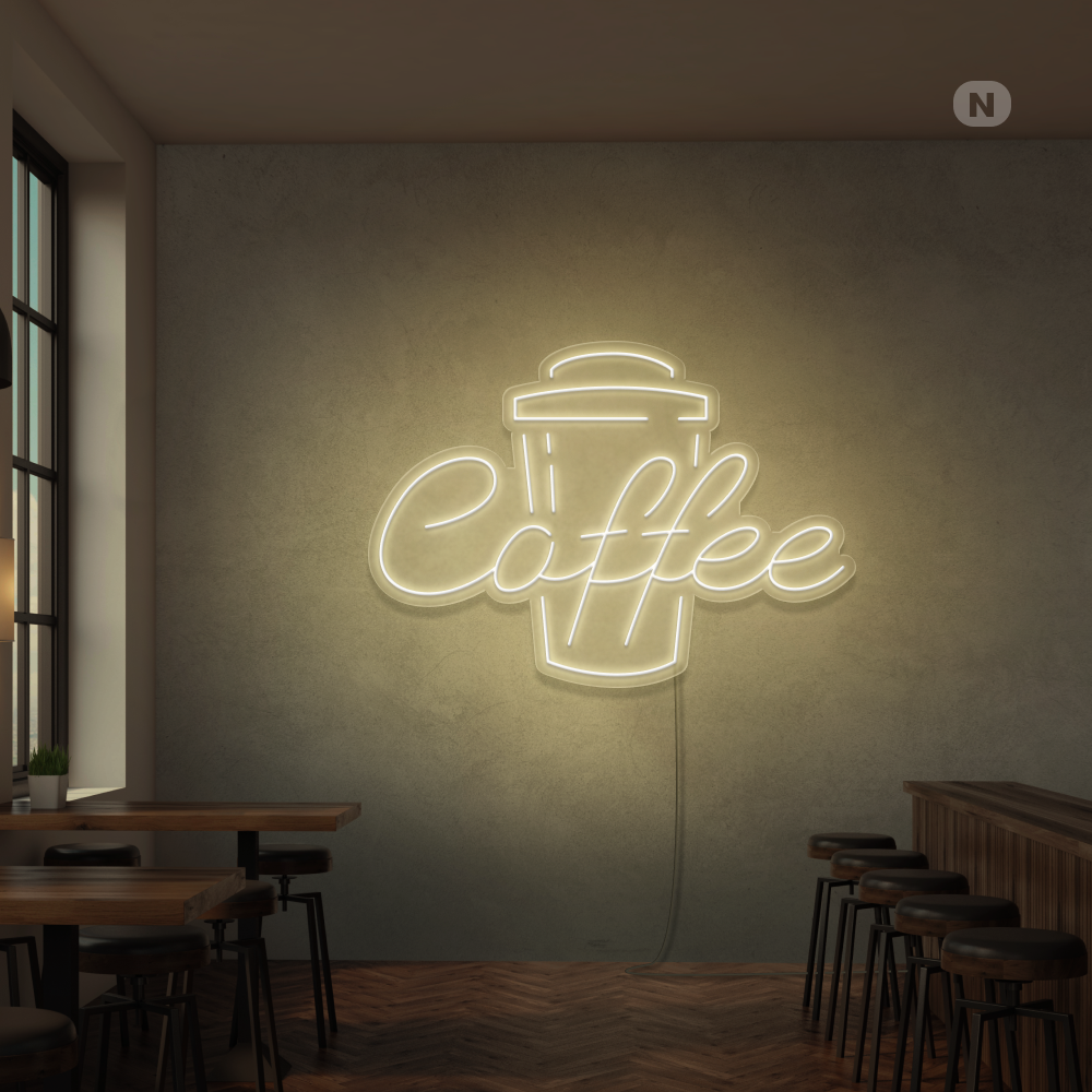 Neonskilt Kaffe