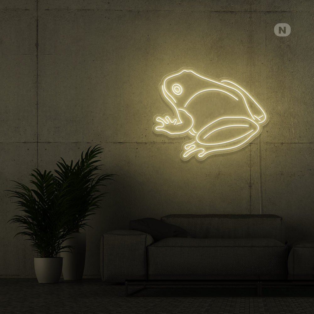 Neonskilt Frosk
