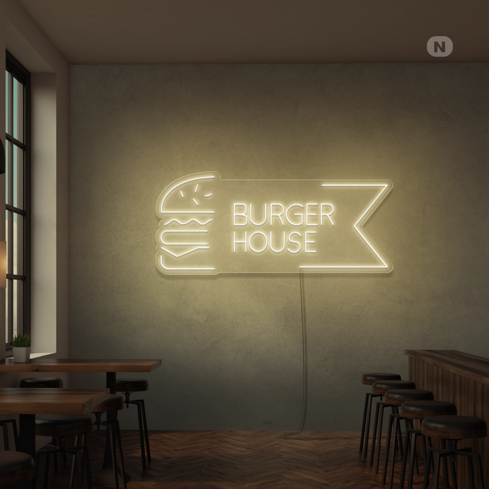 Neonskilt Burger House
