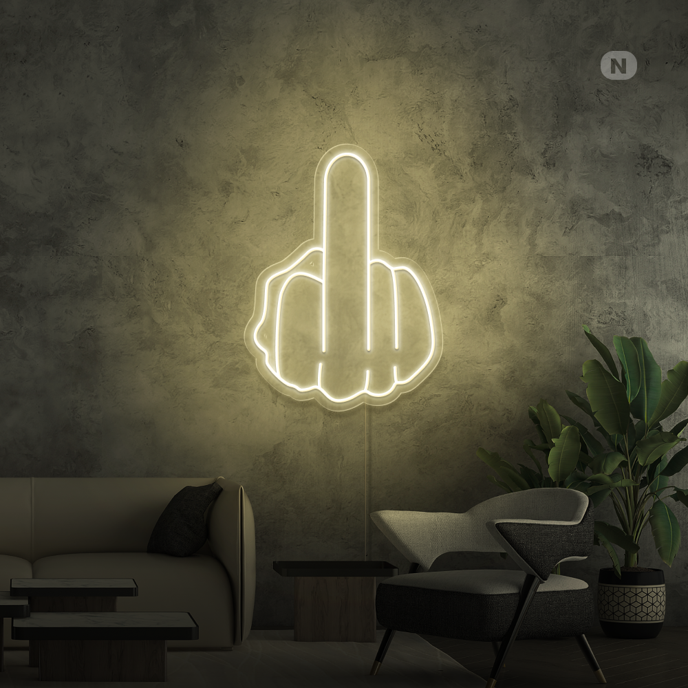Neonskilt Langfingeren