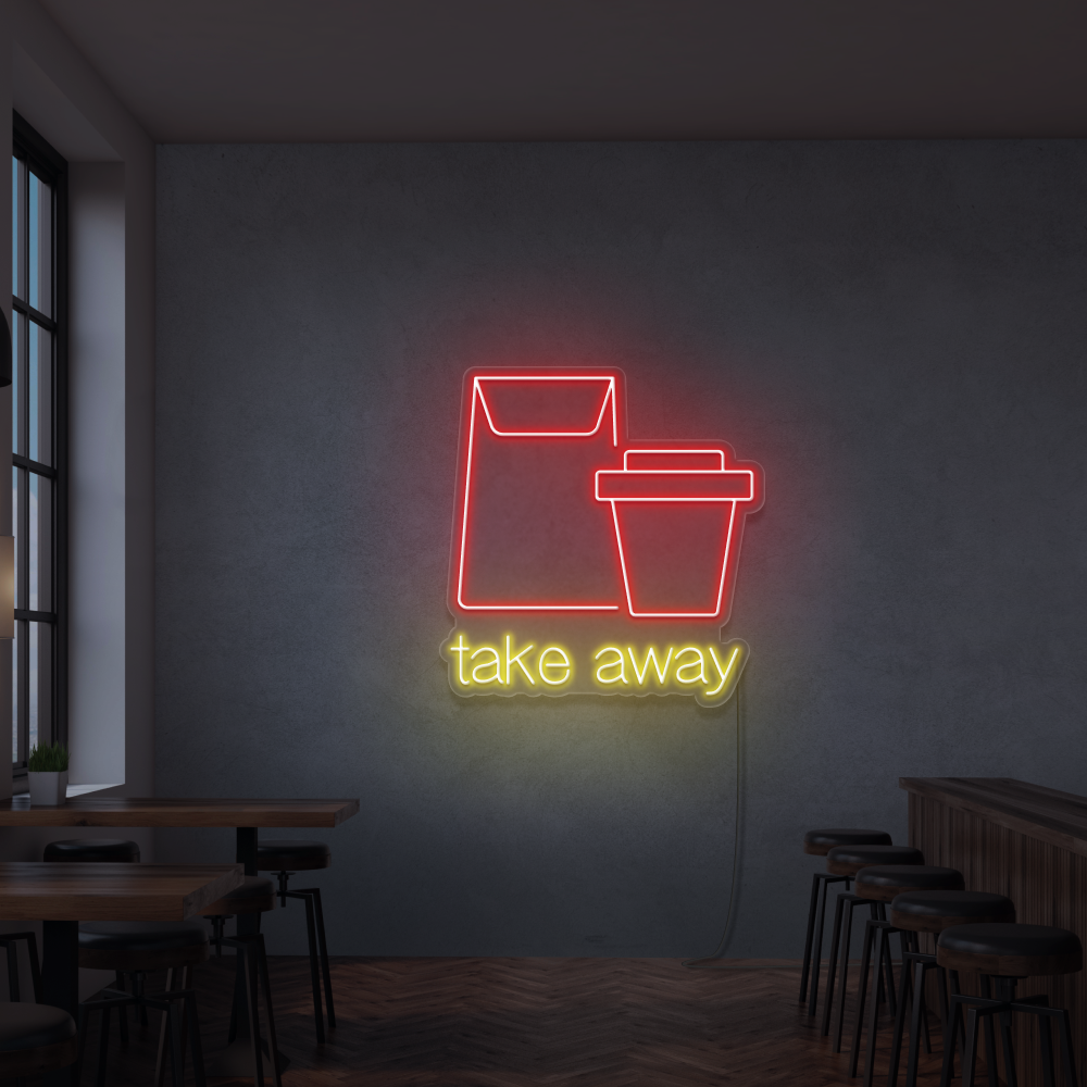 Neonskilt Take Away